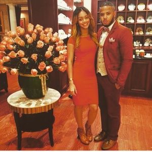 Rust Slim Fit H&M Blazer